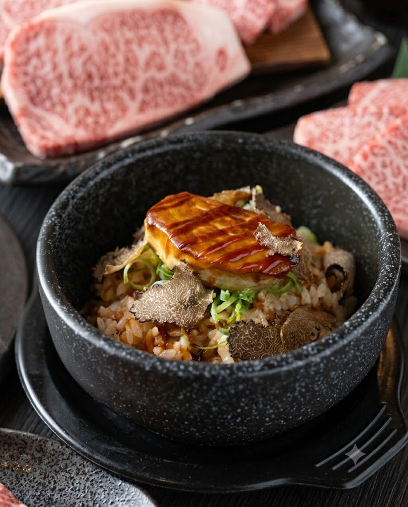 飯田橋駅から徒歩すぐ。 全席完全個室の和牛焼肉店「和牛焼肉 とびうし」。 今回ご紹介するのは、和牛焼肉 とびうし自慢の「フォアグラの石焼飯」。 熱々の石鍋で香ばしく焼き上げるご飯に、濃厚でとろけ...