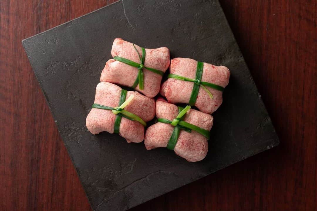 和牛焼肉とびうし名物のねぎたん巾着😋品切れ注意の限定品ですが、事前にお取置きもできますので、ご予約時にお申し付けください…