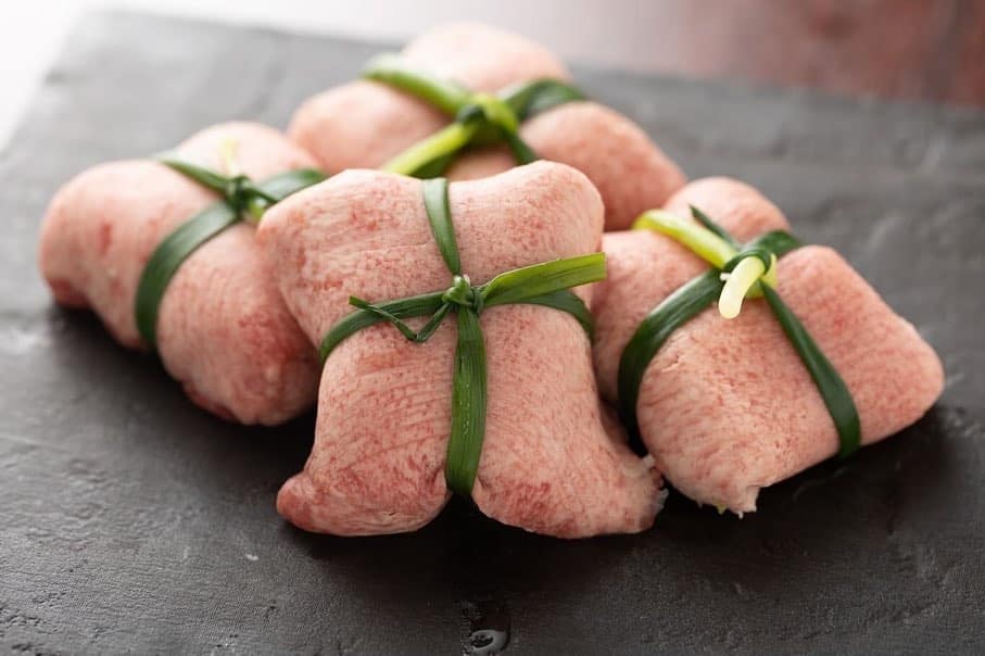 和牛焼肉とびうし名物のねぎたん巾着😋品切れ注意の限定品ですが、事前にお取置きもできますので、ご予約時にお申し付けください…