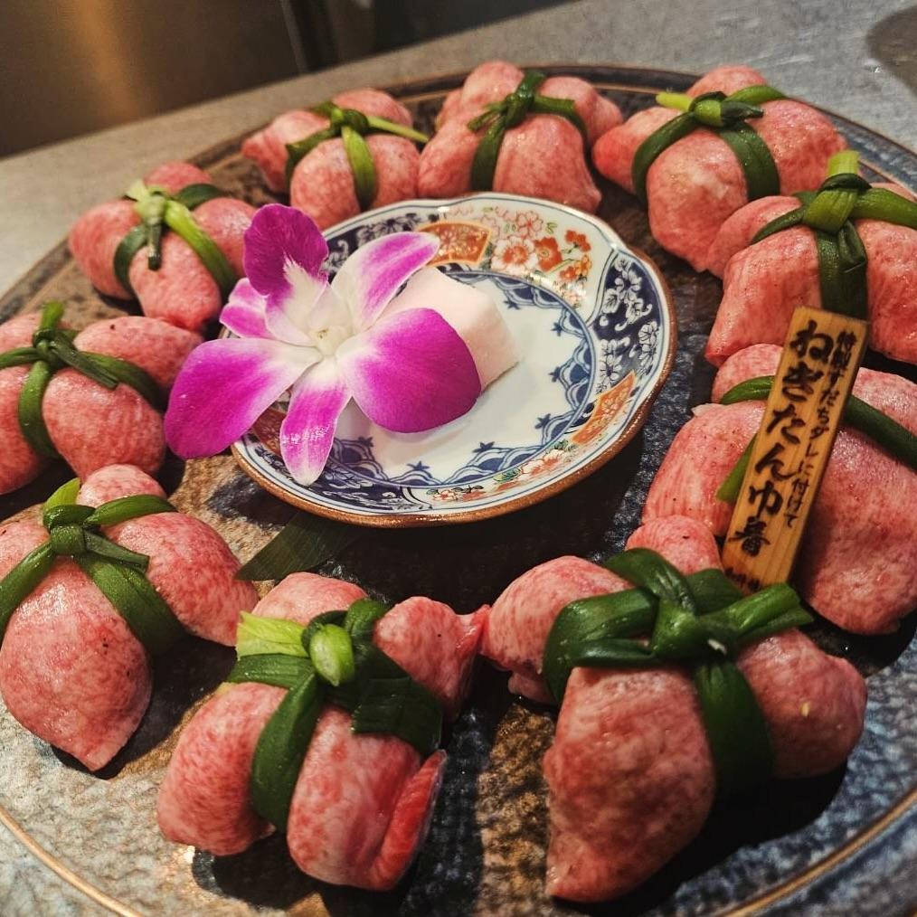 名物ねぎたん巾着⭐︎品切御免ですが事前連絡でお取り置きも可能です！とびうしは全席が完全個室の和牛焼肉のお店⭐︎「飯田橋駅…