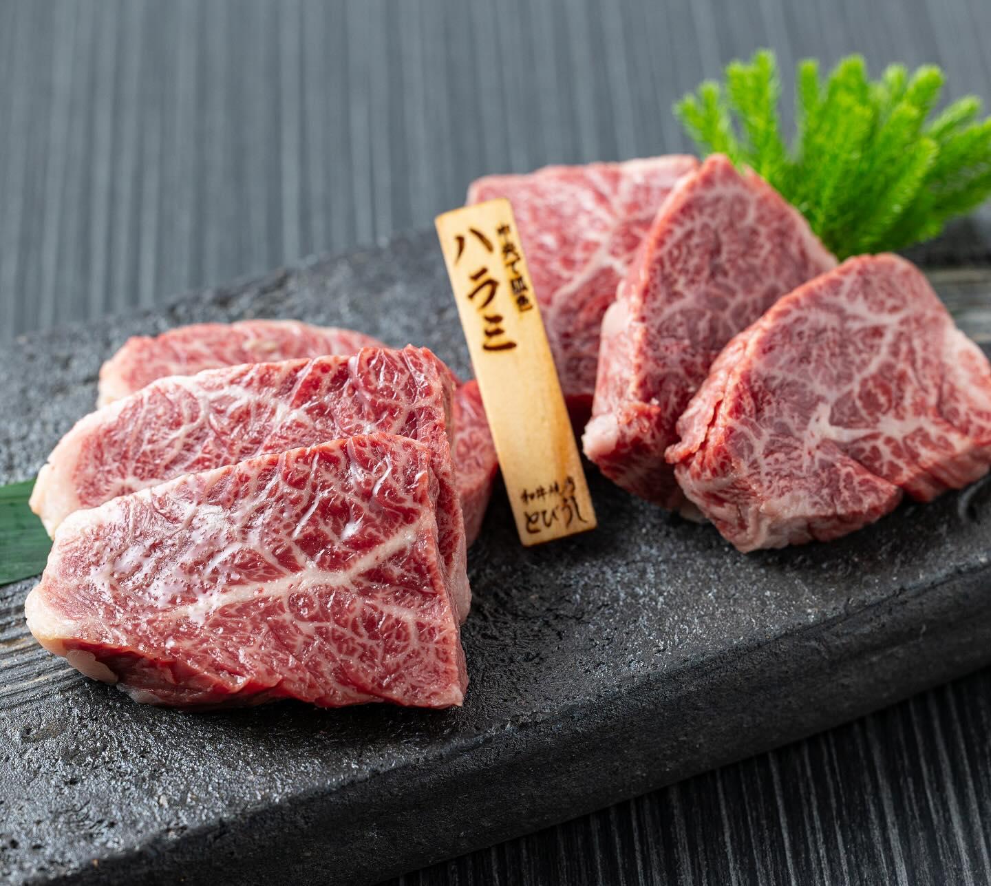 熊本の黒華牛！正真正銘黒毛和牛ハラミは是非とも食べて頂きたい一皿⭐︎とびうしは全席が完全個室の和牛焼肉のお店⭐︎「飯田橋…