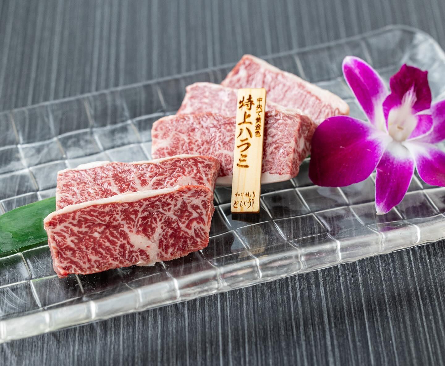 絶品の熊本県黒華牛の正真正銘の和牛ハラミ⭐︎とびうしは全席が完全個室の和牛焼肉のお店⭐︎「飯田橋駅」すぐ！「黒毛和牛」が…