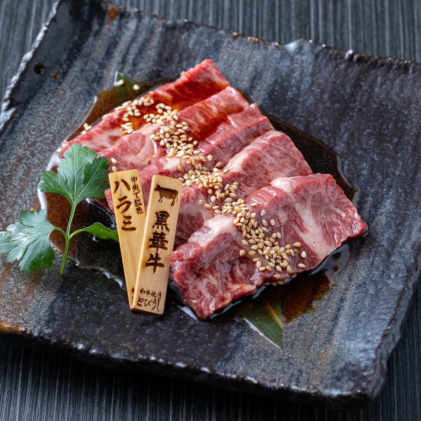 とびうしはハラミが自慢！希少な黒毛和牛のハラミのみにこだわったお店⭐︎とびうしは全席が完全個室の和牛焼肉のお店⭐︎「飯田…